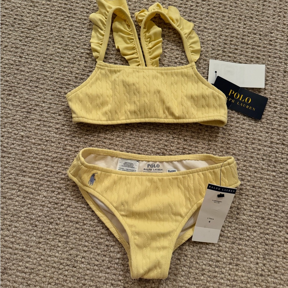 Polo by Ralph Lauren Kids Yellow Swim Set